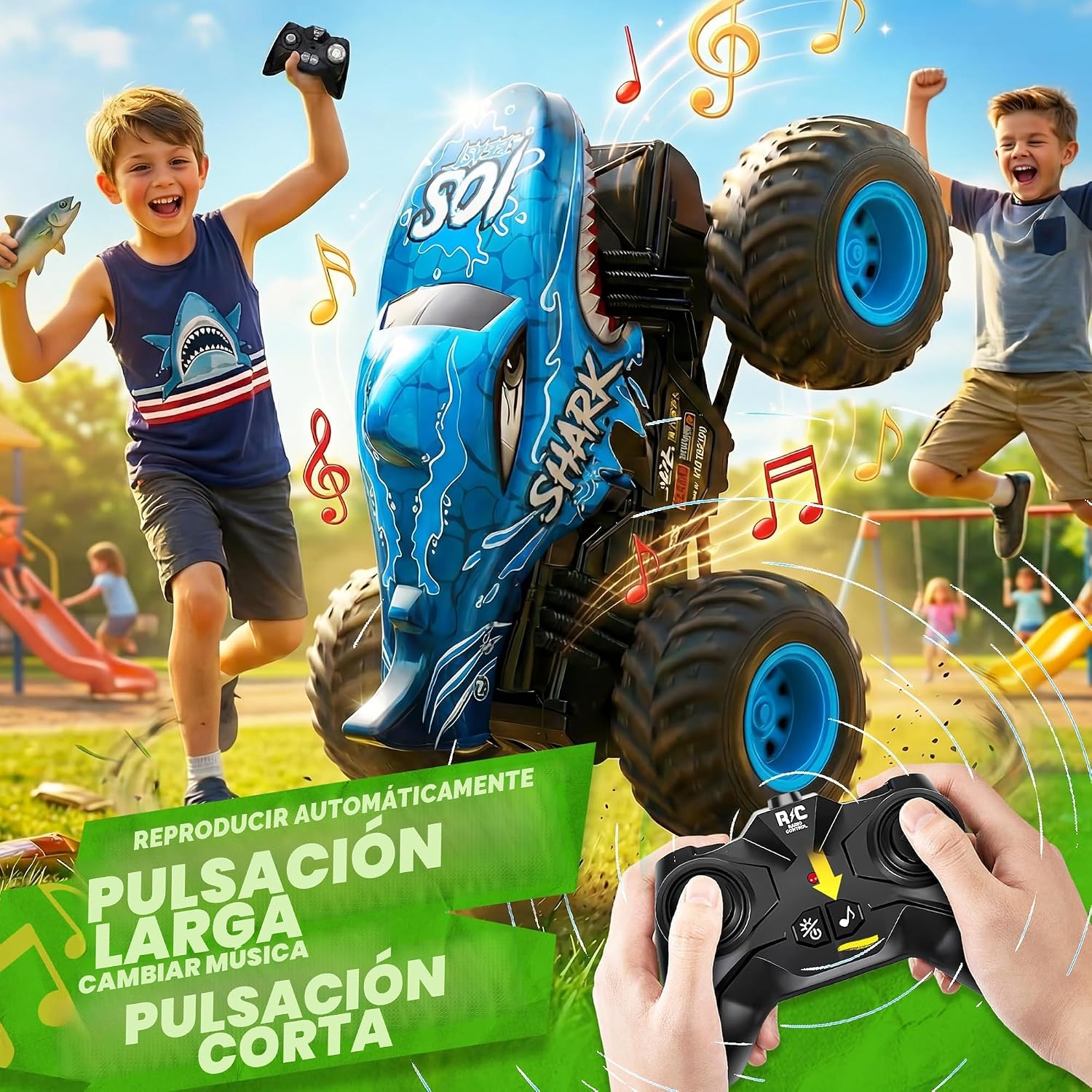 BEZGAR Juguetes de Camiones Monstruo - Camión Monstruo de Control R...