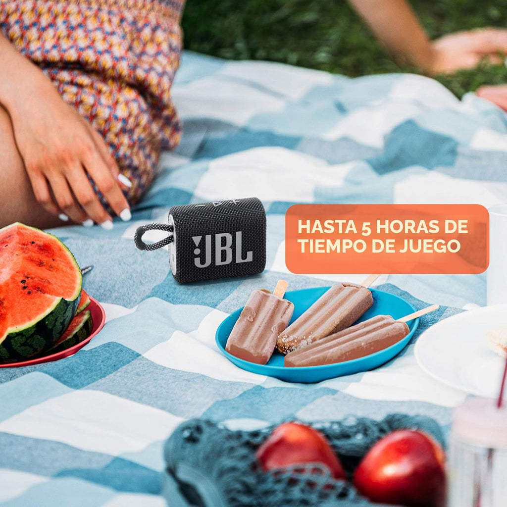 JBL Go 3 - Mini altavoz Bluetooth portátil, audio grande y graves f...