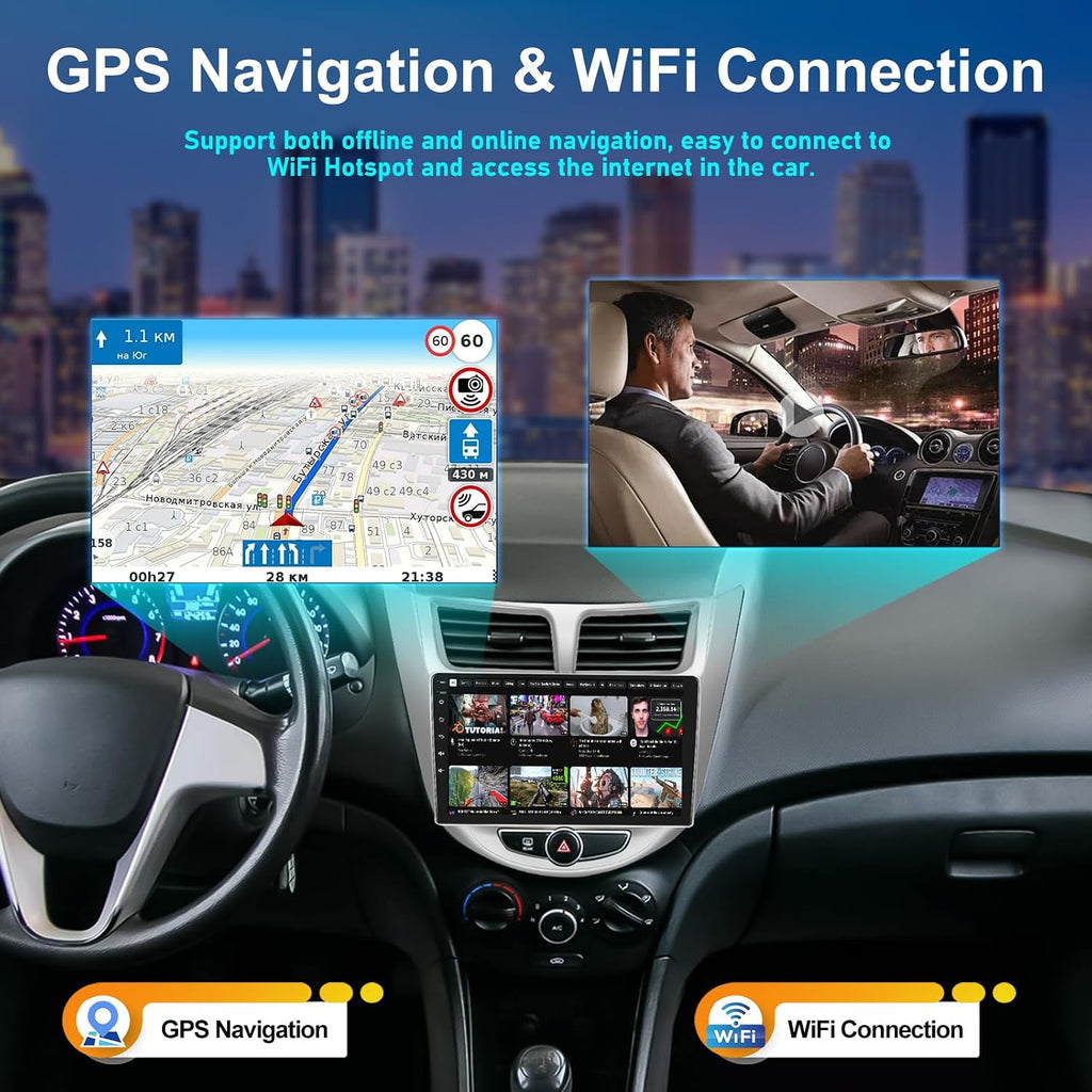 2G+64G Android 15 Car Stereo para Hyundai Accent 2012-2017 con Carp...