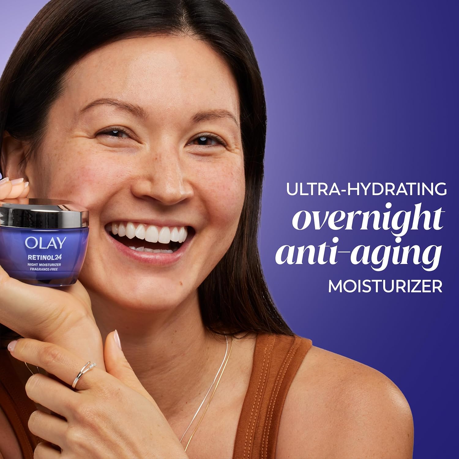 Olay Retinol 24 Hidratante facial, crema de noche antienvejecimient...