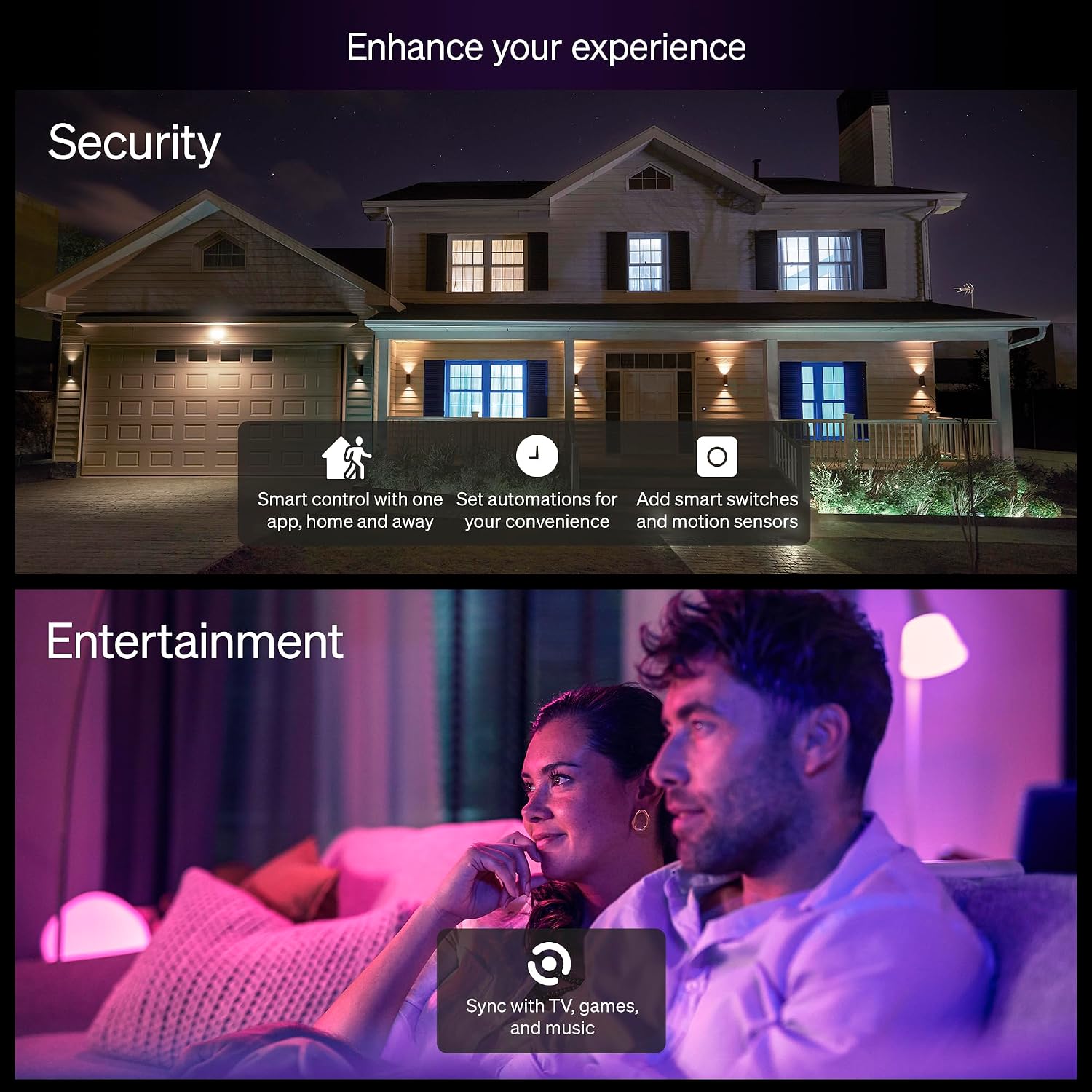 Philips Hue Essential - Bombilla LED inteligente A19, ambiente blan...