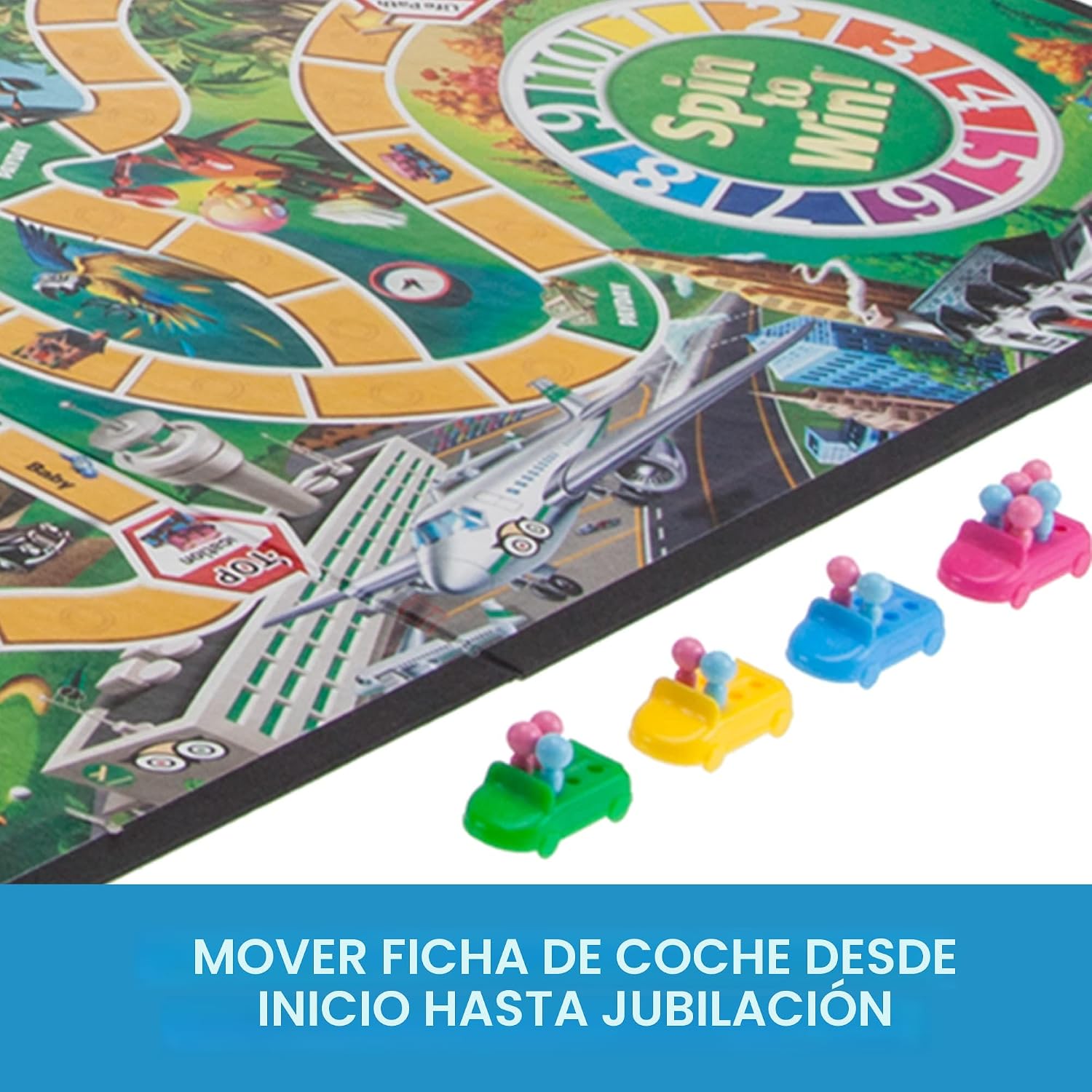 Hasbro Gaming Juego de mesa The Game of Life, juegos familiares par...