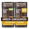 Every Man Jack Desodorante antiperspirante para hombre de ámbar + s...