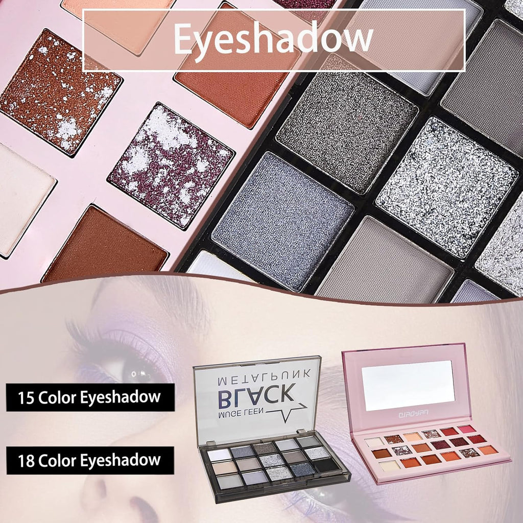 Kit de maquillaje todo en uno, kit de maquillaje de viaje, juego de...