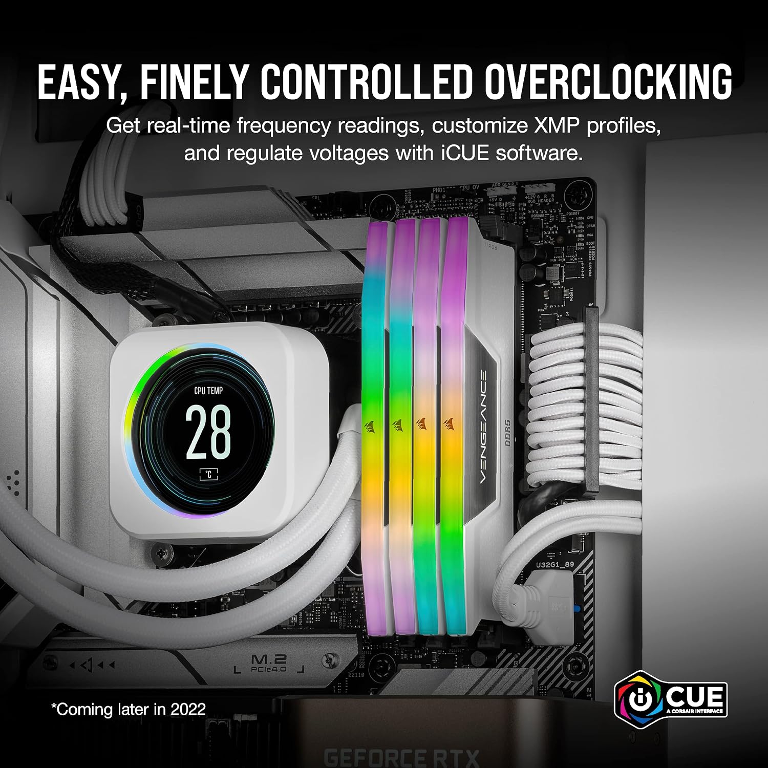 CORSAIR VENGEANCE RGB DDR5 RAM 32 GB (2 x 16 GB) 6000 MHz CL36-44-4...