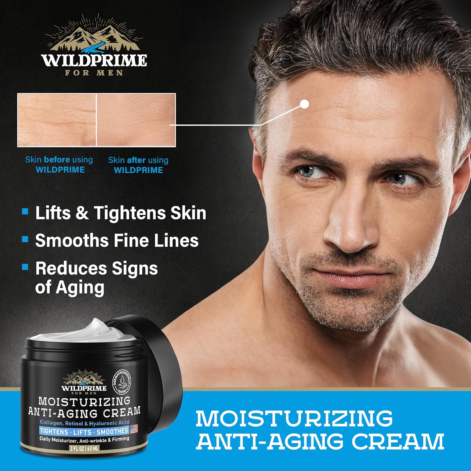 Crema hidratante facial para hombre, antienvejecimiento y arrugas,...