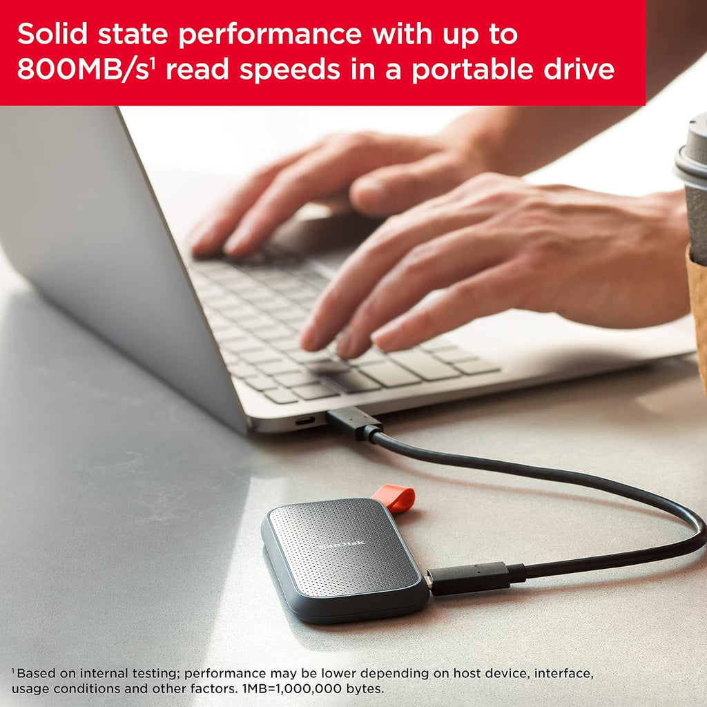 SanDisk - SSD portátil de 2TB, hasta 800MB\/s, USB-C, USB 3.2 Gen 2...