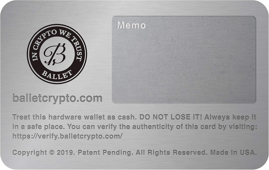 Ballet Real Litecoin - Tarjeta de almacenamiento en frío | Cartera...