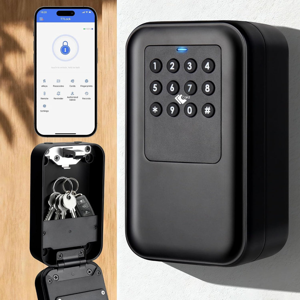 Moquin Caja de bloqueo inteligente con llave Bluetooth \u2013 Contr...