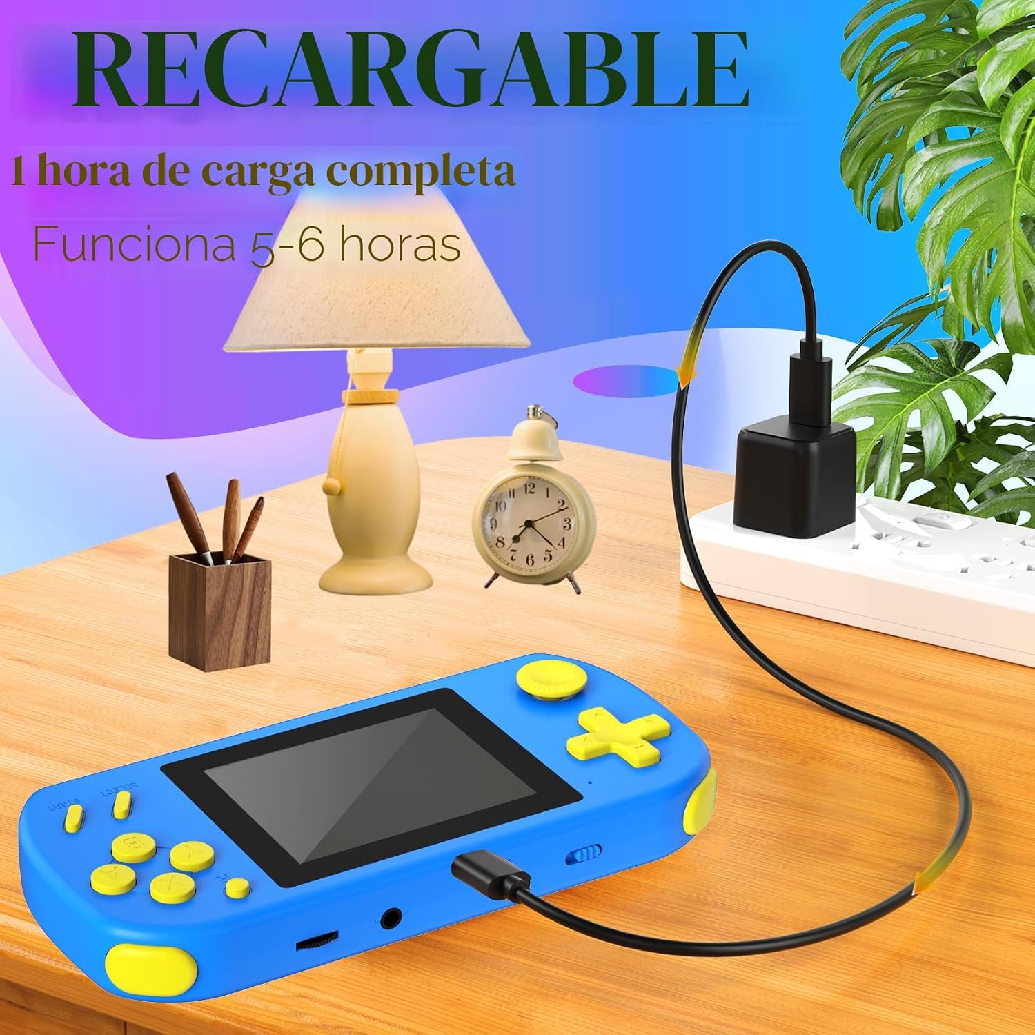 TEBIYOU Juegos de mano para niños con 218 juegos de video incorpora...