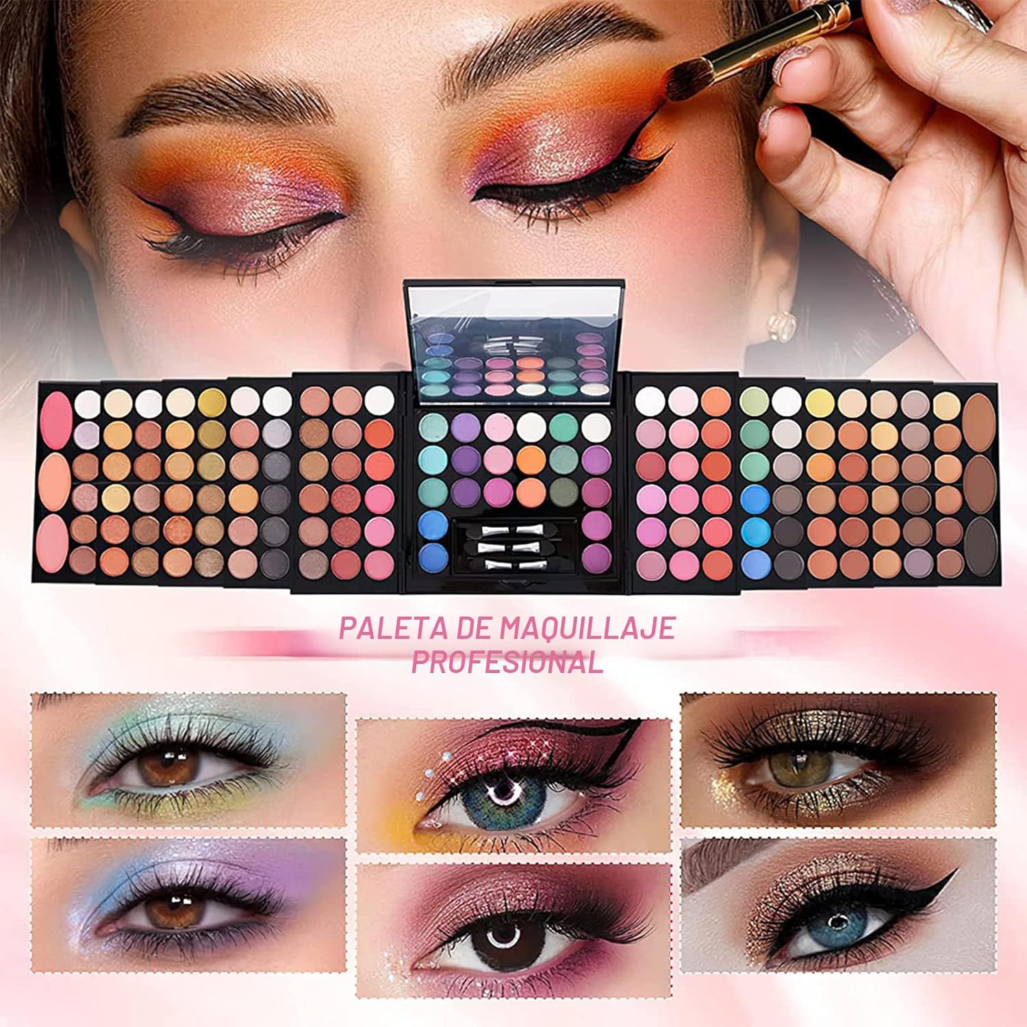 MISS ROSE M - Paleta de maquillaje de 148 colores, kit de maquillaj...