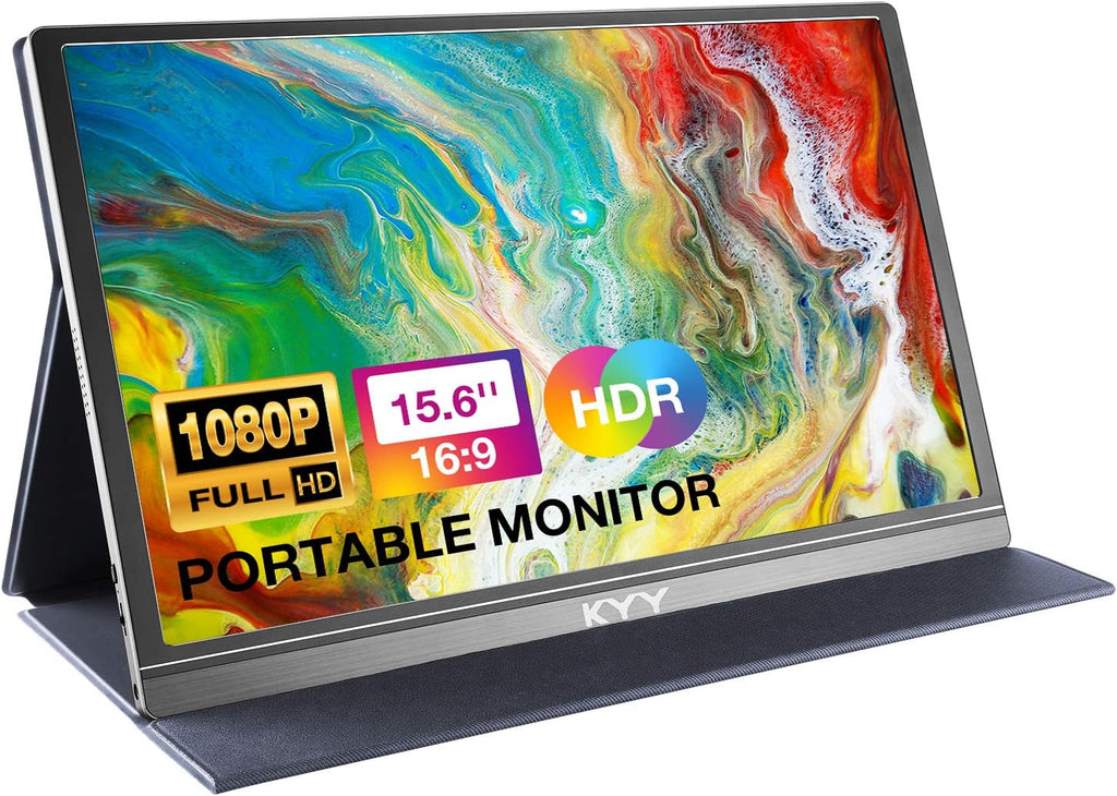 KYY Monitor portátil de 15.6 pulgadas 1080P FHD USB-C, pantalla de...