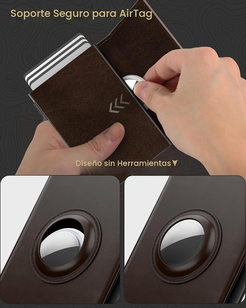 typecase Billetera para Hombre con Soporte para Tarjetas para AirTa...