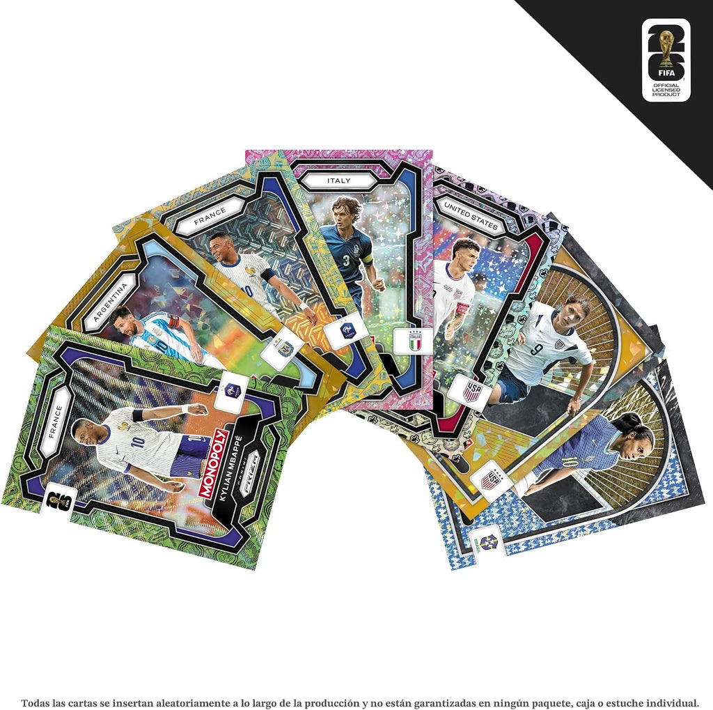 Monopoly Panini Prizm: Caja de cartas coleccionables de la Copa Mun...