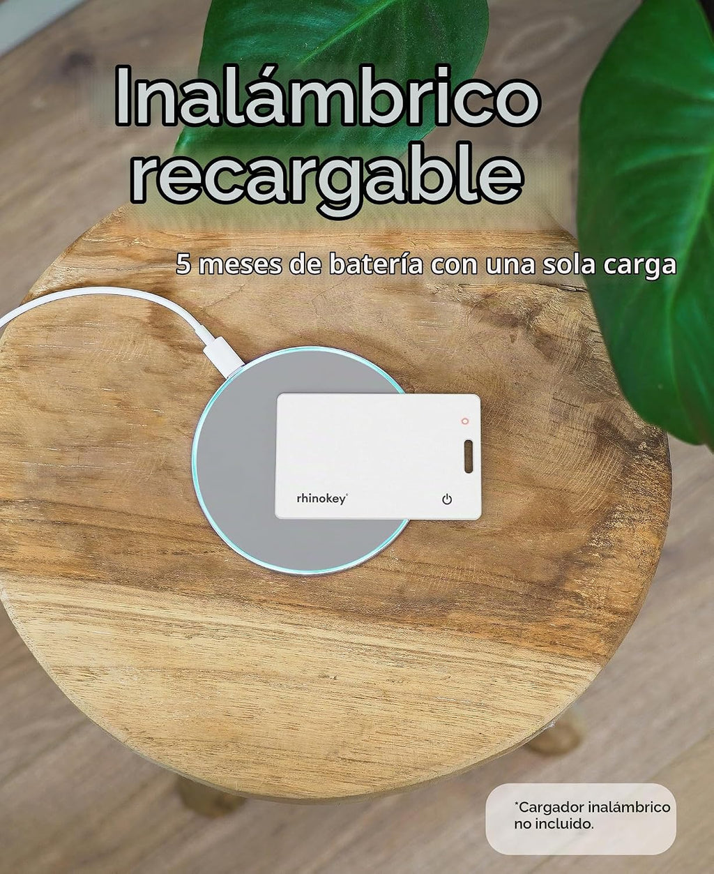 Rhinokey® Slim Wallet Tracker Card Android funciona con Google Find...