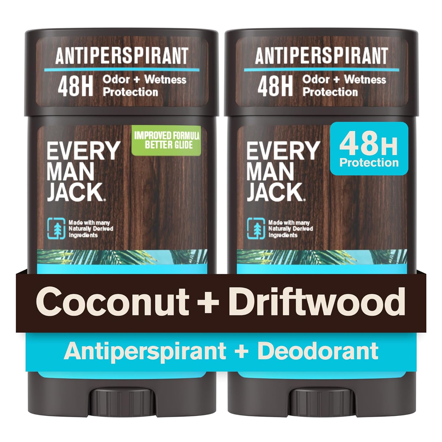 Every Man Jack Desodorante antitranspirante Coconut + Driftwood par...