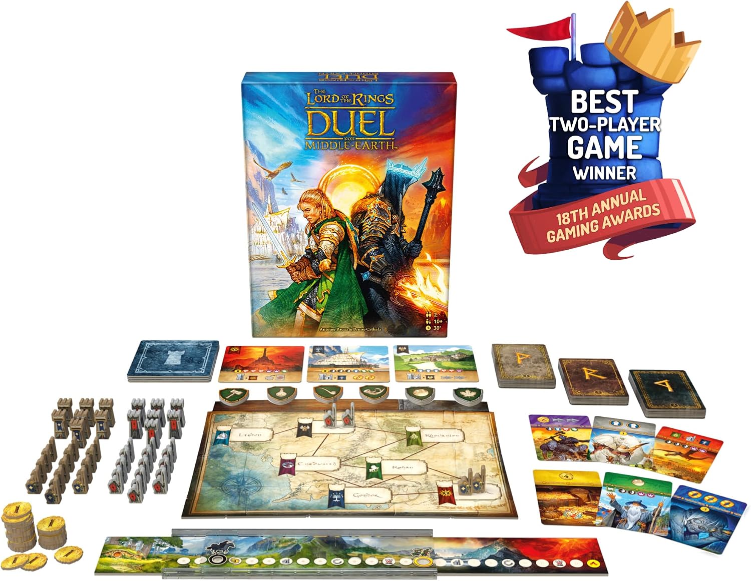 Asmodee El Señor de los Anillos: Juego de mesa Duelo por la Tierra...