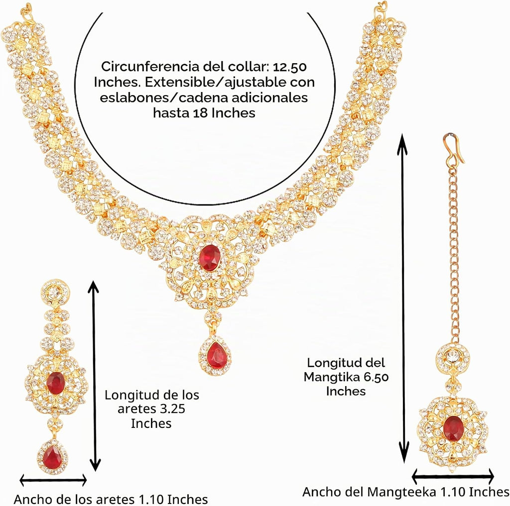 Conjuntos de joyas Touchstone para mujer, joyería india para boda,...