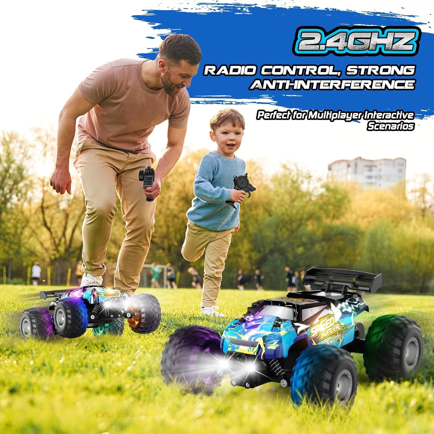 Rcjoyou Auto a control remoto, Camión RC todoterreno 2WD, 20 KM\/H...