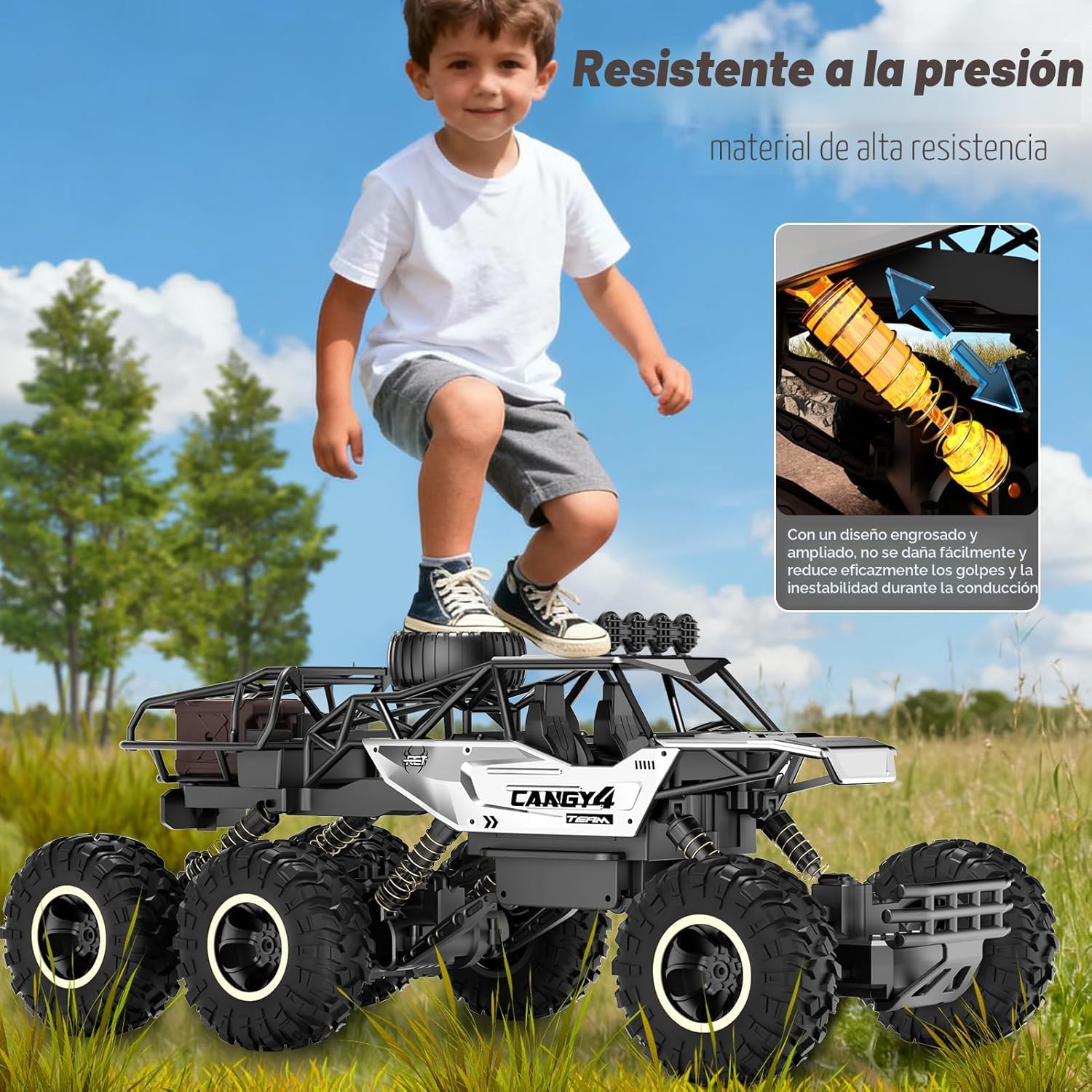 Jiakora Coches RC, Camión Monstruo de Control Remoto - Camión RC Ro...
