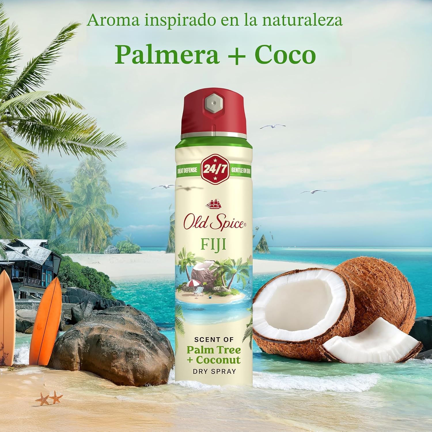 Old Spice Dry Spray Desodorante antitranspirante para hombres, fres...