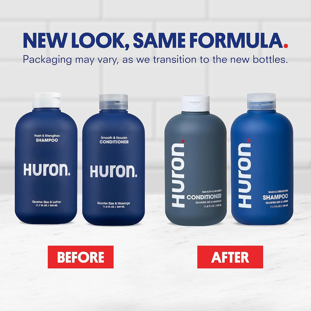 Huron Hair Duo | Juego de champú y acondicionador nutritivo para ho...