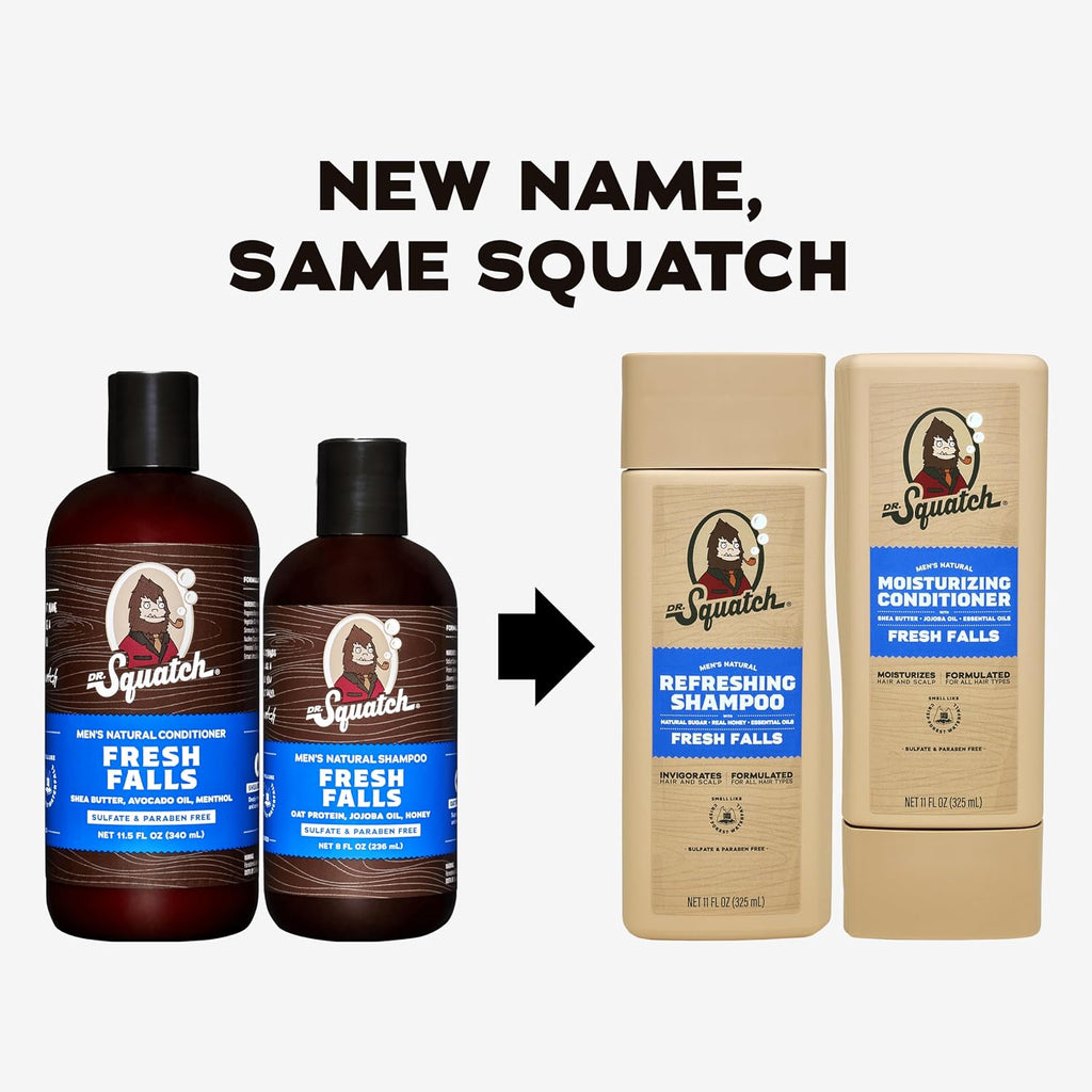 Dr. Squatch Paquete de cabello natural para hombres, cabello saluda...