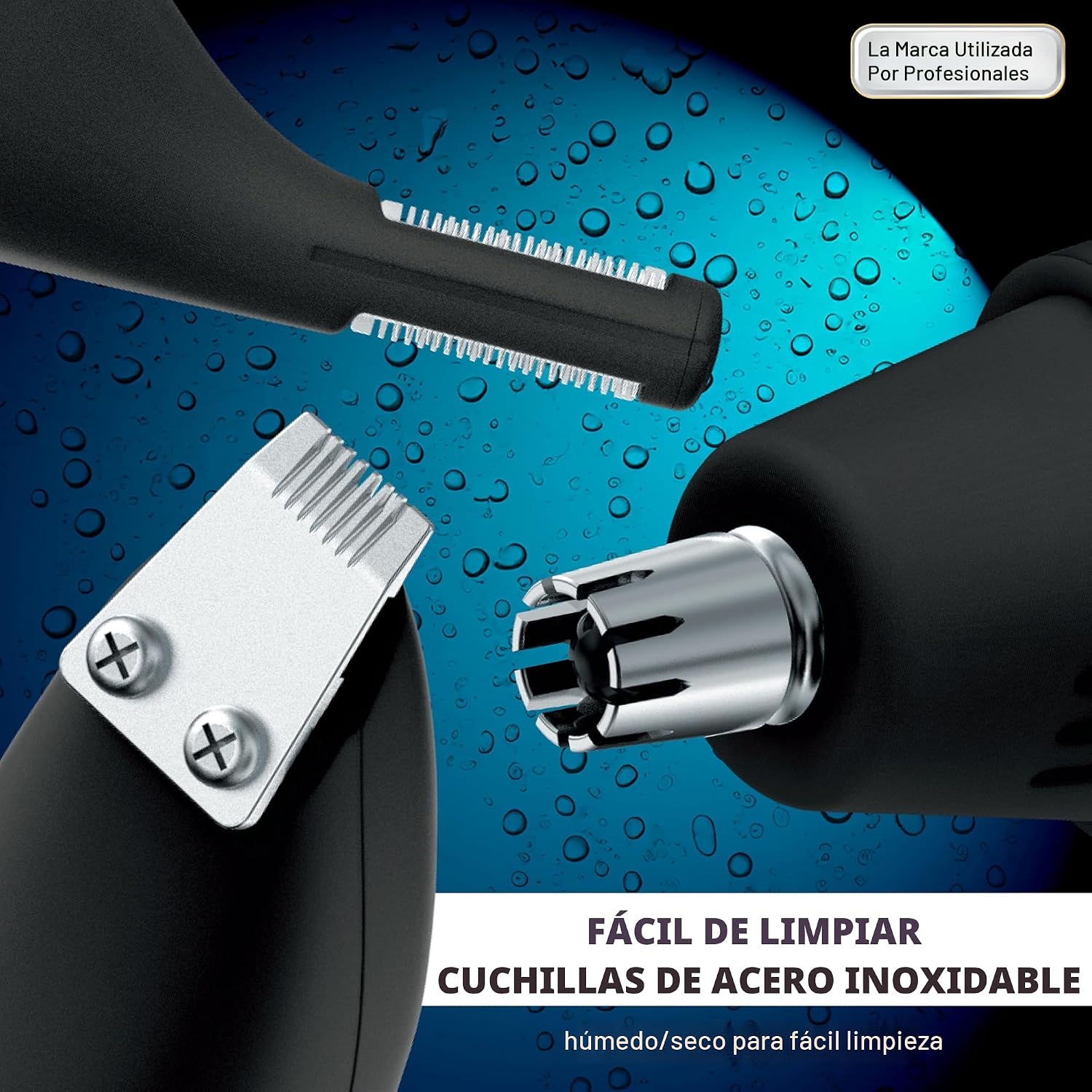 Wahl Pro Series® - Recortadora de vello recargable para cejas, orej...