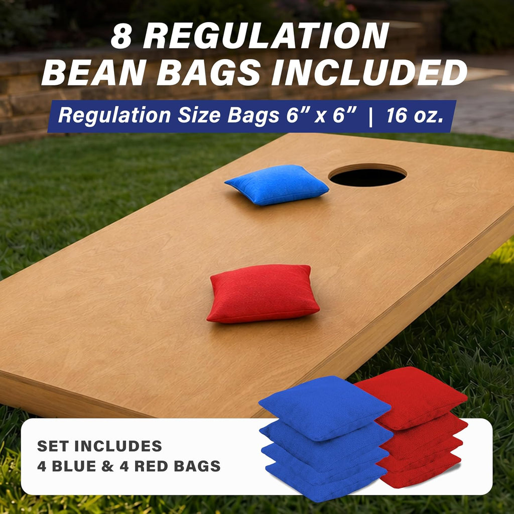GoSports Juego de tablas de cornhole de madera de tamaño reglamenta...