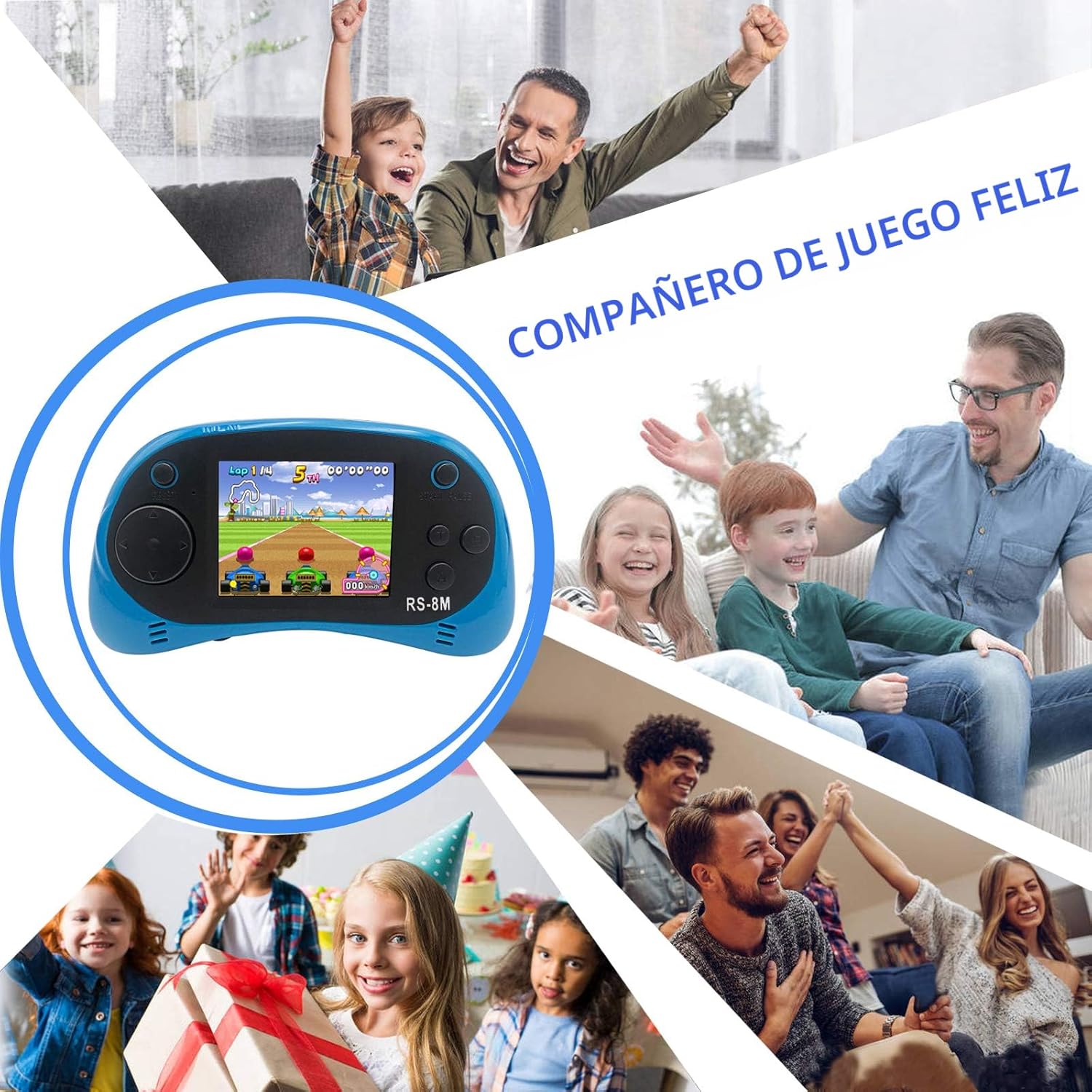 Reproductor de videojuegos portátil de mano para niños con 200 jueg...