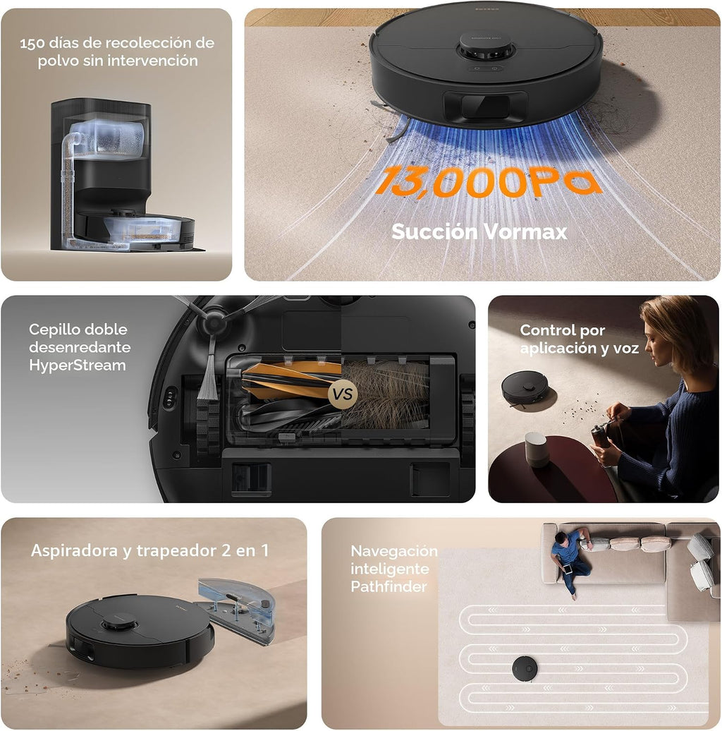 Dreame D20 Plus Robot Aspirador y Trapeador, DuoBrush Desenredante...
