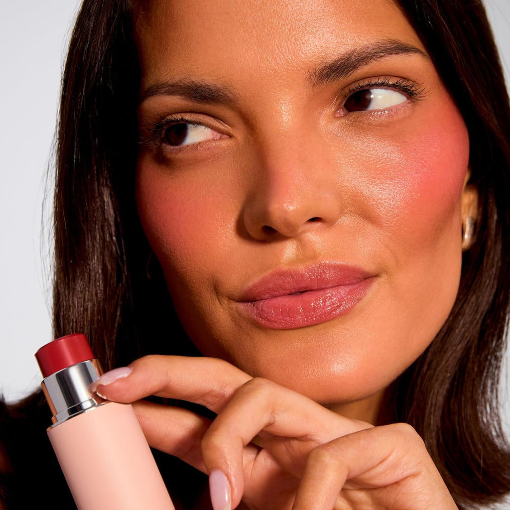 EarthsCure Crema Blush Stick (cereza profunda), tinte multiusos par...