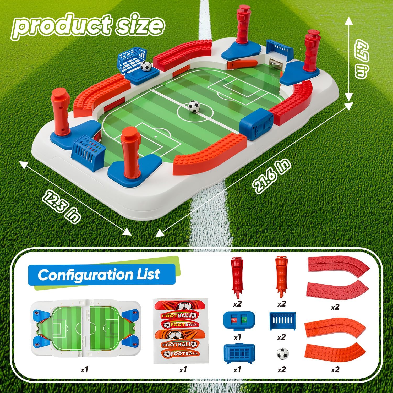 Mini juego de mesa de fútbol para niños, juguete de fútbol de inter...