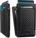 miyozi Cartera para hombre, tarjetero desplegable delgado, con bloq...