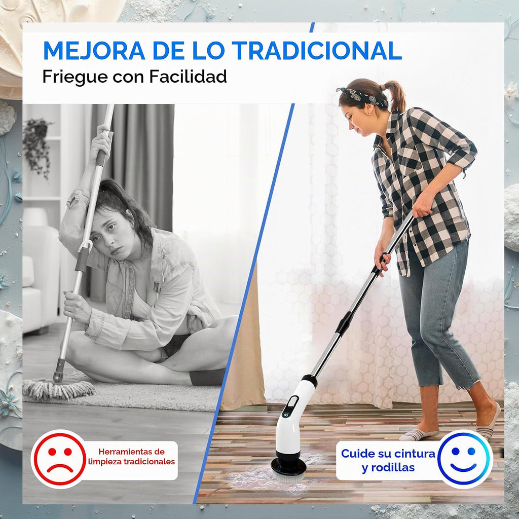 Limpiador eléctrico giratorio para limpieza, limpiador eléctrico in...