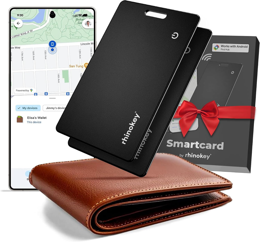Rhinokey® Tarjeta de seguimiento de billetera Android funciona con...