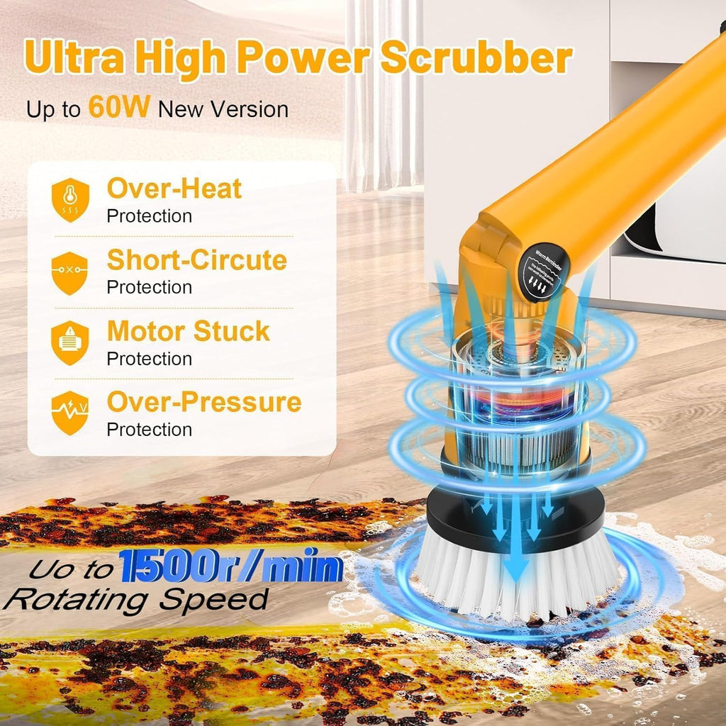 Limpiador eléctrico giratorio de 1500 RPM para batería DeWalt de 20...