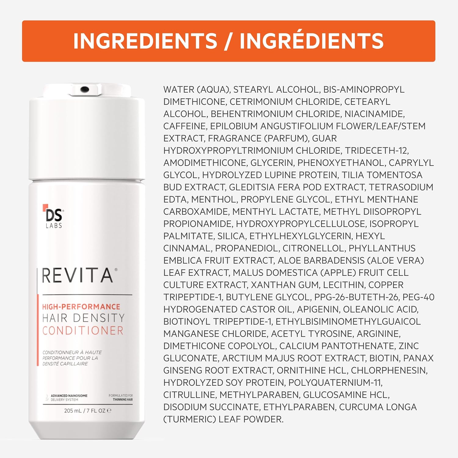 DS Labs - Kit de champú y acondicionador Revita para hombres y muje...