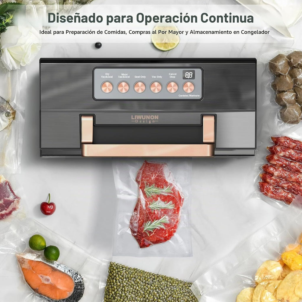Potente máquina selladora al vacío de succión, sellador al vacío de...