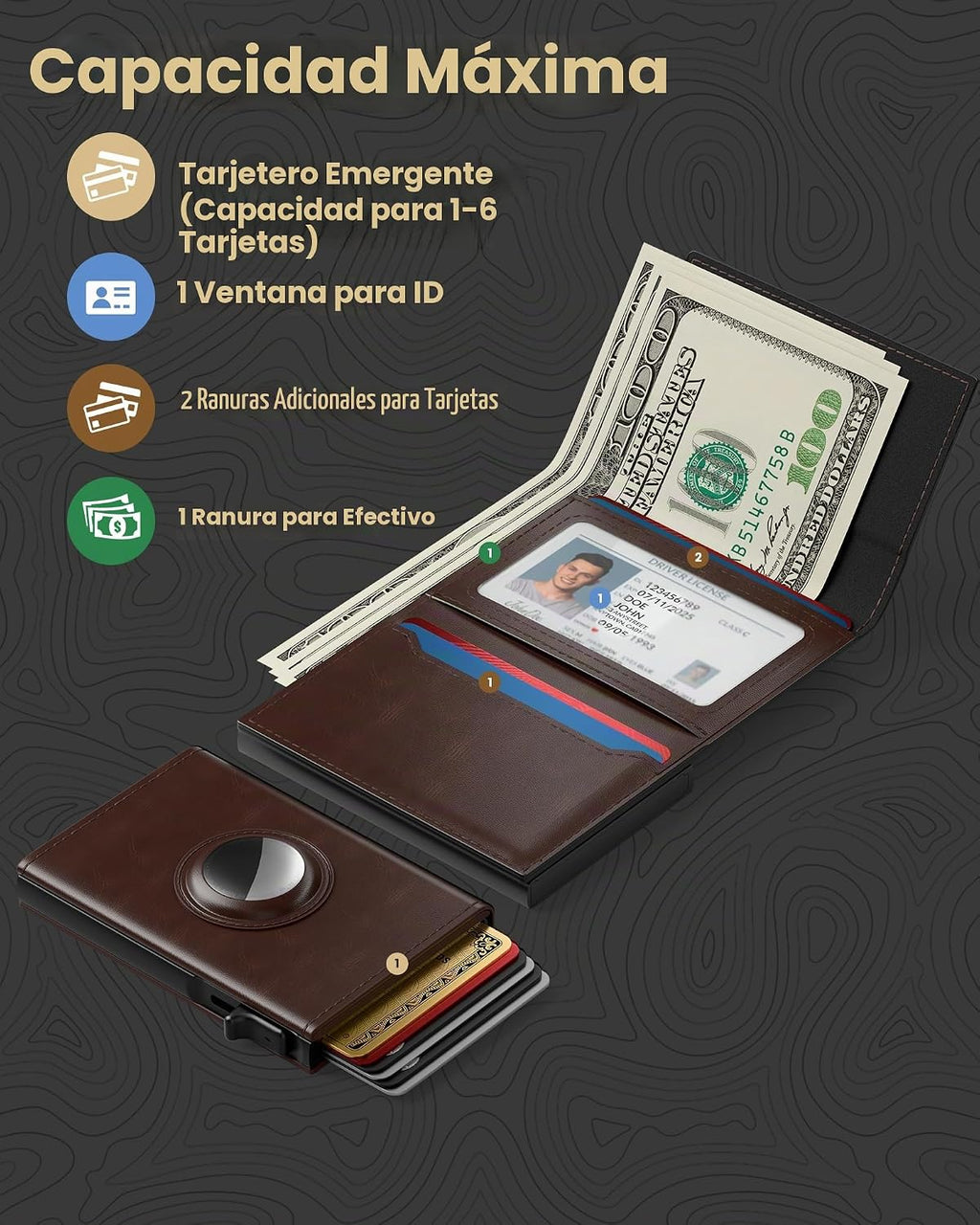 typecase Billetera para Hombre con Soporte para Tarjetas para AirTa...