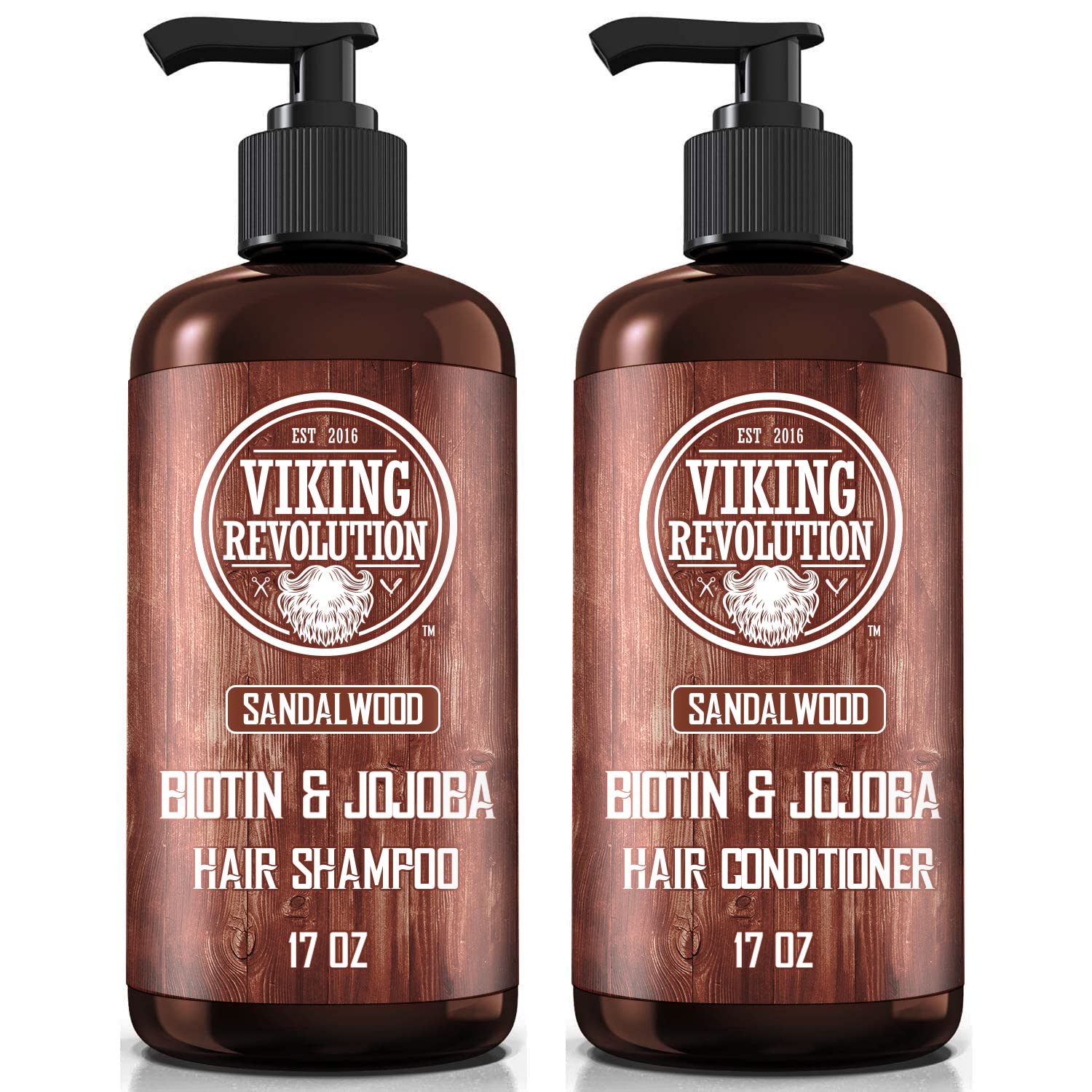 Viking Revolution Set de champú y acondicionador de sándalo con bio...