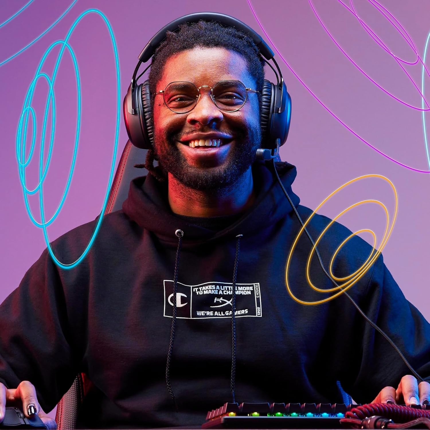 HyperX Cloud III - Auriculares con cable para juegos, bocinas en án...