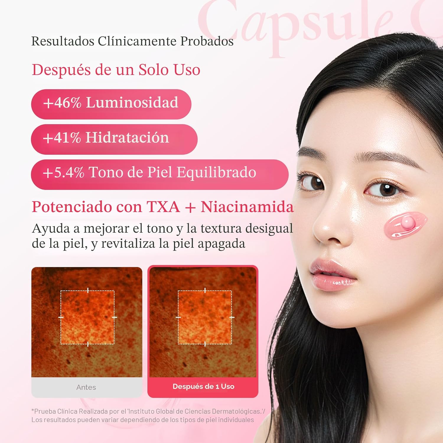 medicube Crema cápsula con TXA + niacinamida | Hidratante de doble...
