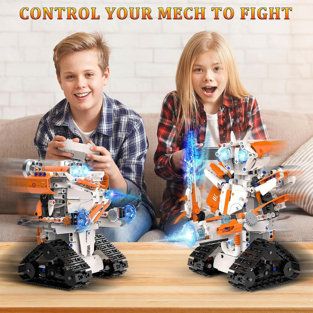 Juguetes de construcción de robot STEM 5 en 1 para niños, carro tan...