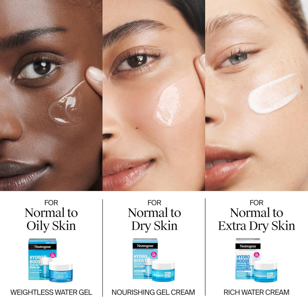 Neutrogena Hydro Boost Gel Cream, hidratación de 48 horas para piel...