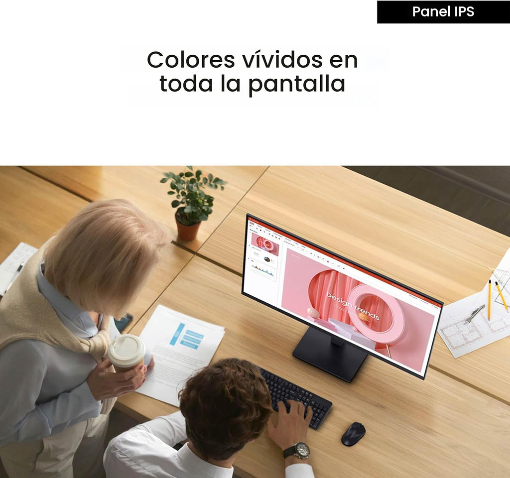 Samsung Monitor Essential de 24" (S30GD) con panel IPS y soport...