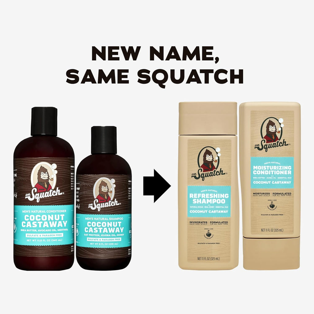 Dr. Squatch Paquete de Cabello Natural para Hombres - Cabello Salud...