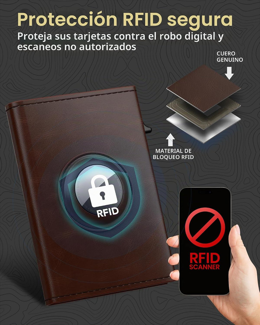 typecase Billetera para Hombre con Soporte para Tarjetas para AirTa...