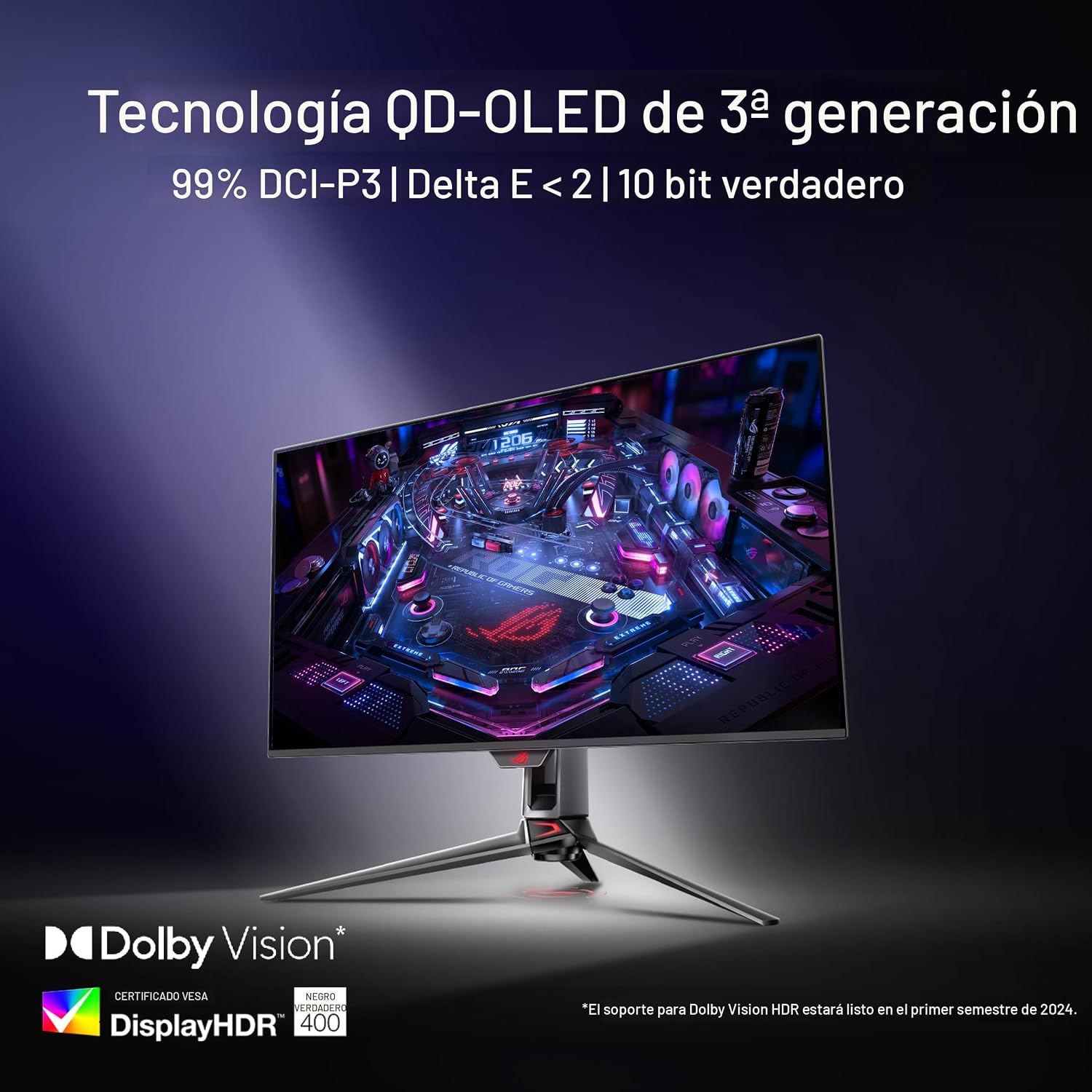 ASUS ROG Swift - Monitor OLED para juegos 4K de 32 pulgadas (PG32UC...