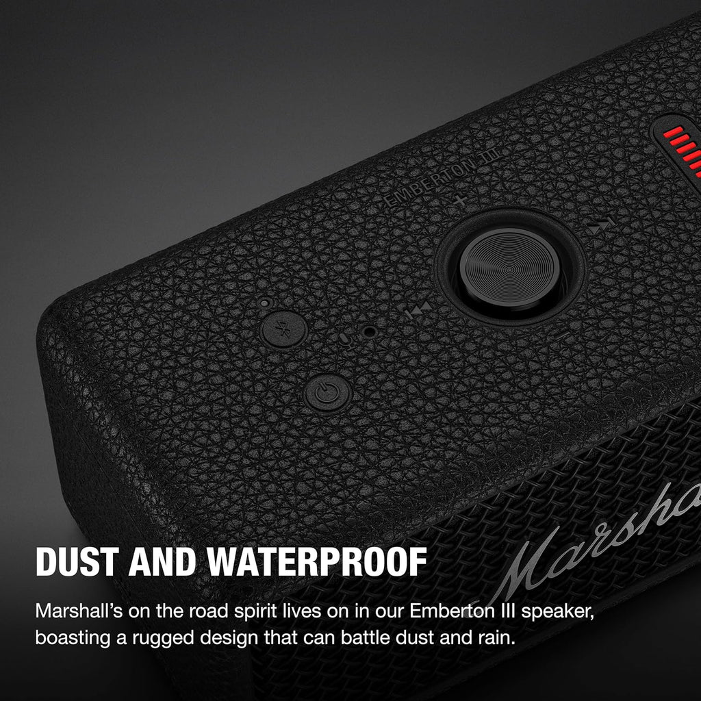Marshall Emberton III - Altavoz Bluetooth portátil, diseño resisten...